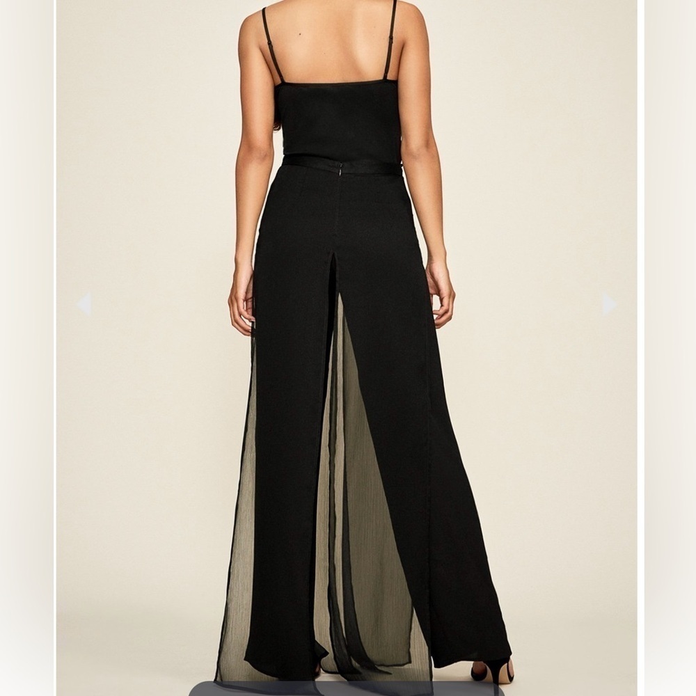 NWT Tadashi Shoji Seaton Chiffon Wide Leg Pull On Panel Pants Womens 3X - Picture 3 of 11